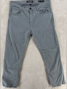 Jack of Spades Men’s Gray Slim Straight Jeans 36x34 Stretch Denim Pants